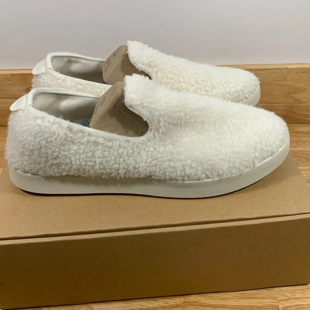 NEW Wool Lounger Fluff‎ Mens 10 Natural White Cream Merino Wool